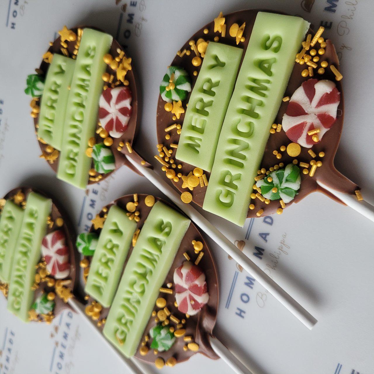 Grinch Lollies